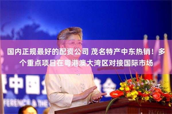 国内正规最好的配资公司 茂名特产中东热销！多个重点项目在粤港澳大湾区对接国际市场