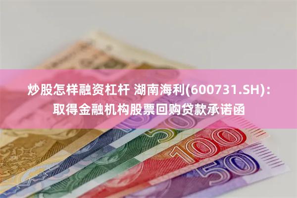 炒股怎样融资杠杆 湖南海利(600731.SH)：取得金融机构股票回购贷款承诺函