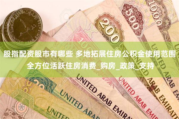 股指配资股市有哪些 多地拓展住房公积金使用范围 全方位活跃住房消费_购房_政策_支持
